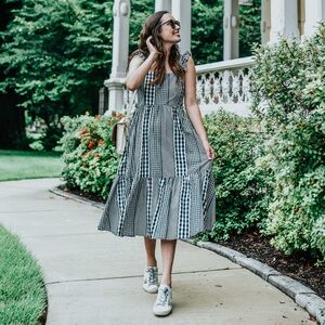 Crosby by Mollie Burch black and white gingham Becca dress, size small